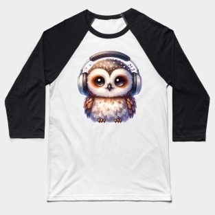 Melodic Wisdom - Owl Music Lover Baseball T-Shirt